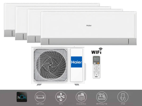 AR CONDICIONADO HAIER Multi Split Unidade Exterior  4U85S2SR5FA + 1X Unidade Interior GEOS XT 18.000btus  AS50RCBHRA-4 + 1X Unidade Interior  GEOS XT 12.000btus  AS35RBAHRA-4  + 2x Unidade Interior GEOS XT 9.000btus  AS25RBAHRA-3
