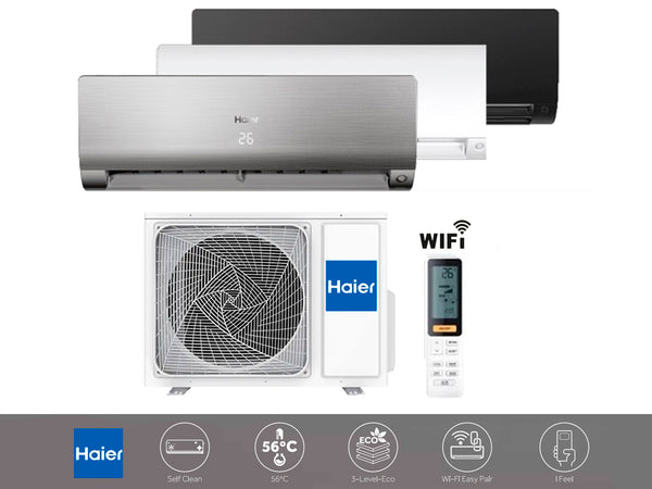 AR CONDICIONADO HAIER AR CONDICIONADO HAIER FLEXIS PLUS 12.000Btus Versão ( Branco Mate ) ( Preto Mate ) ( Prata )