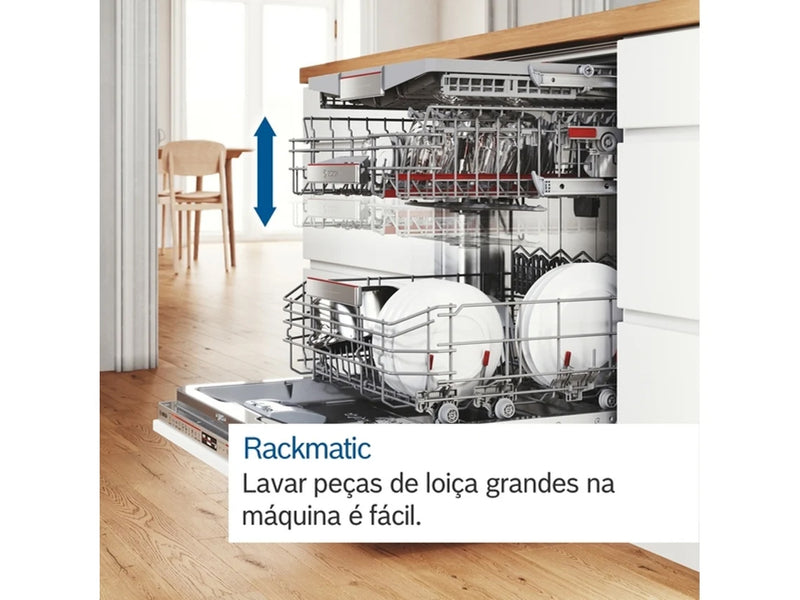 MÁQUINA DE LAVAR LOIÇA ENCASTRE BOSCH SMV4HVX00E (14 Conjuntos - 60 cm - Painel Inox)